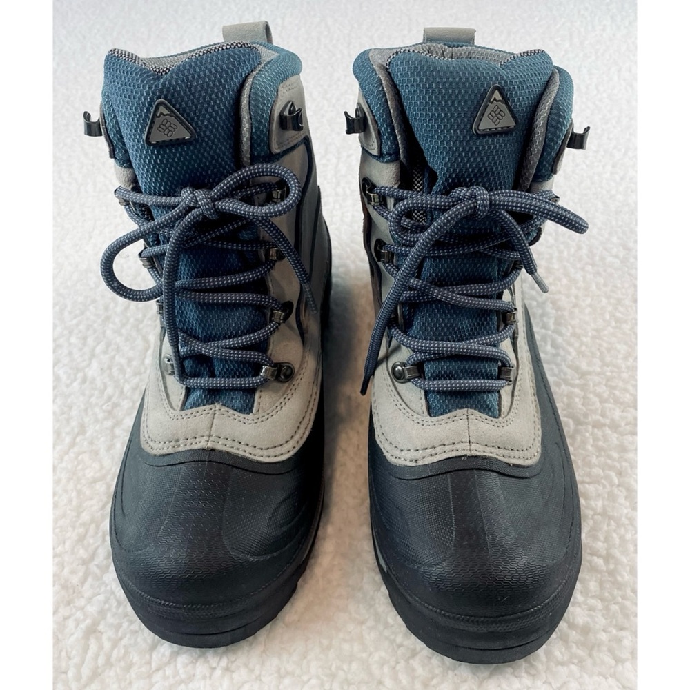 COLUMBIA • Blue/Grey Thermolite Water Resistant Cascadian Summit Winter Boots, 8 - Picture 11 of 16